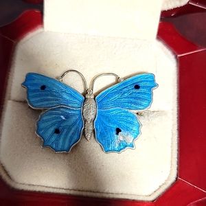 1907 Charles Horner Art Nouveau Sterling butterfly pin